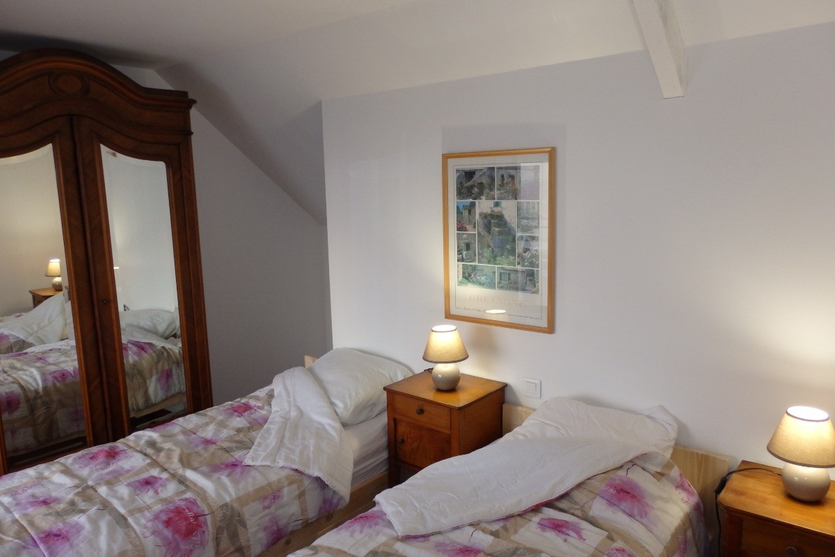 La chambre n°1 en configuration deux lits jumeaux