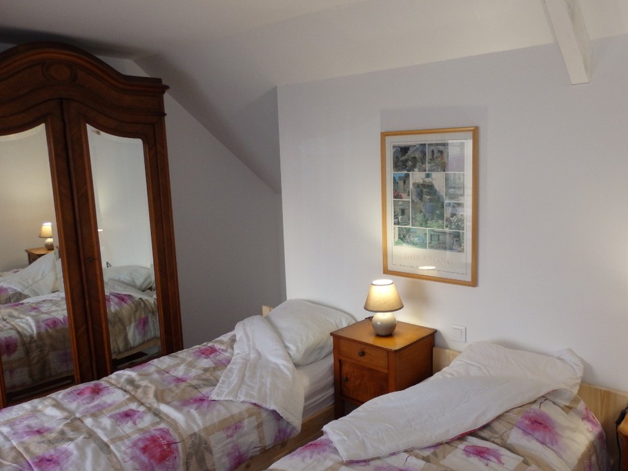 La chambre n°1 en configuration deux lits jumeaux