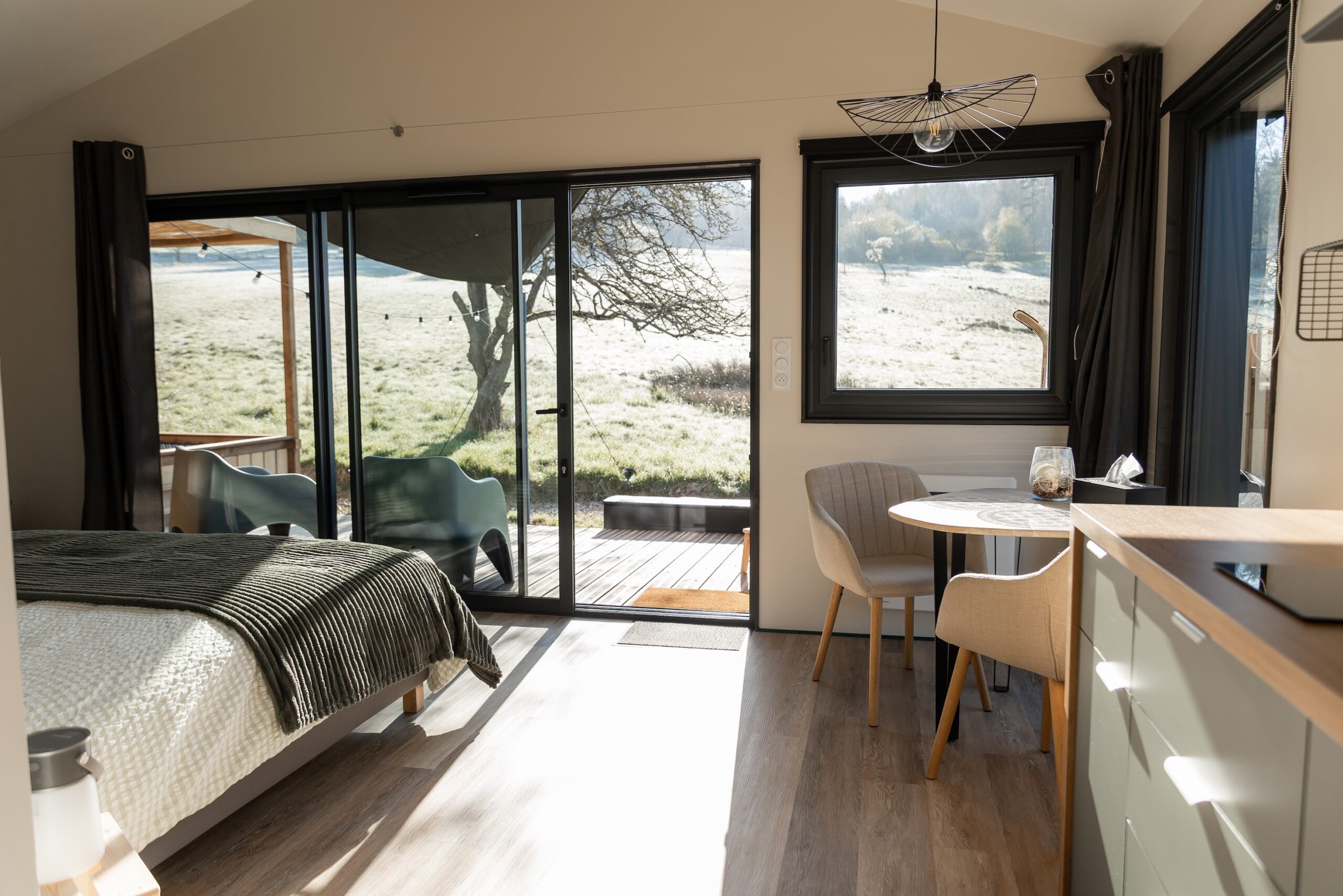 View from the bedroom – Oslo holiday cottage – Saint-Léonard, Vosges