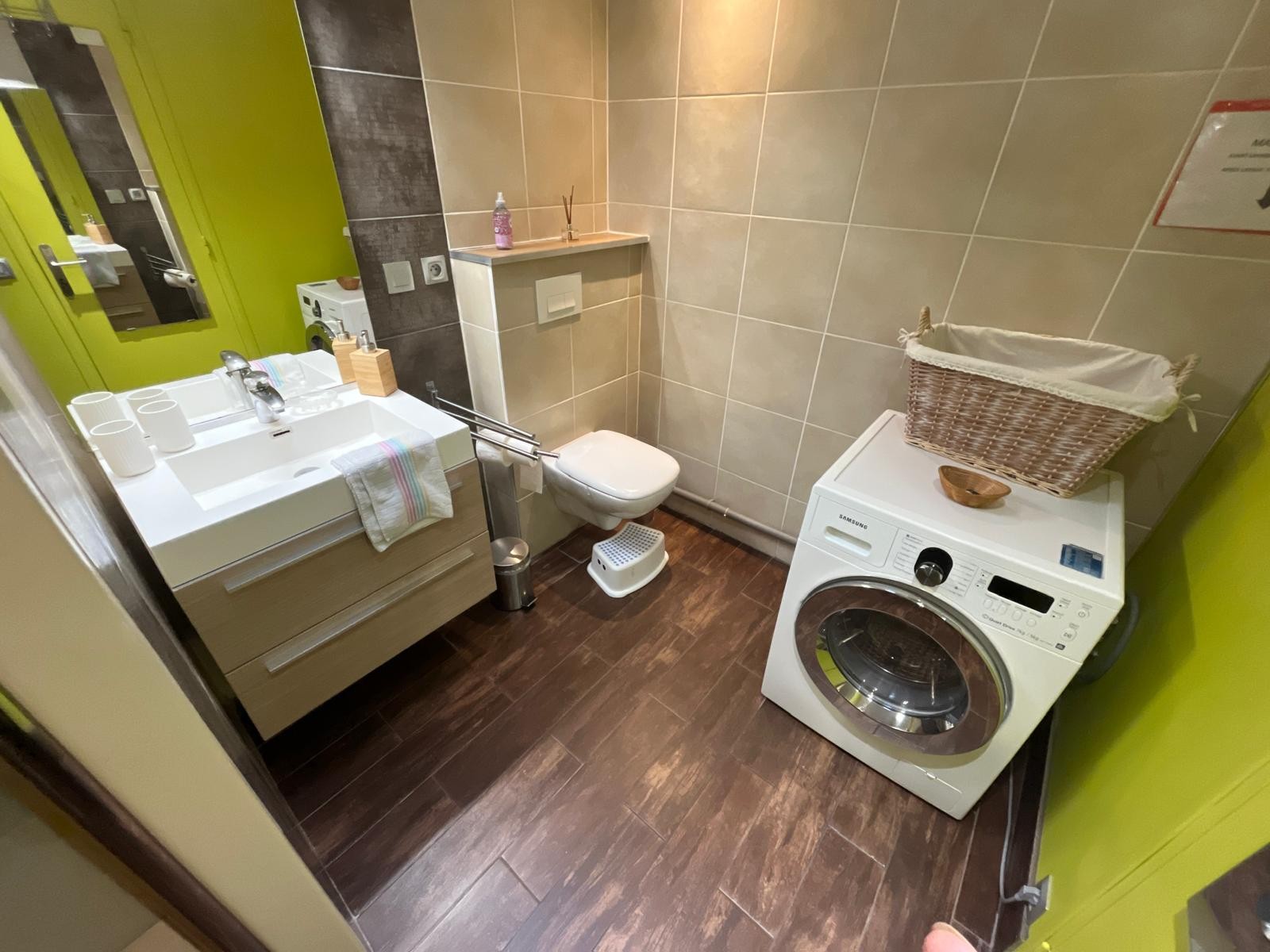 Salle d'eau et machine à laver