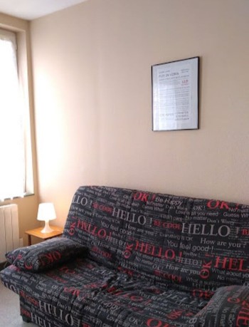 Clic clac, 2 personnes. Une couette 220*240 est fournie