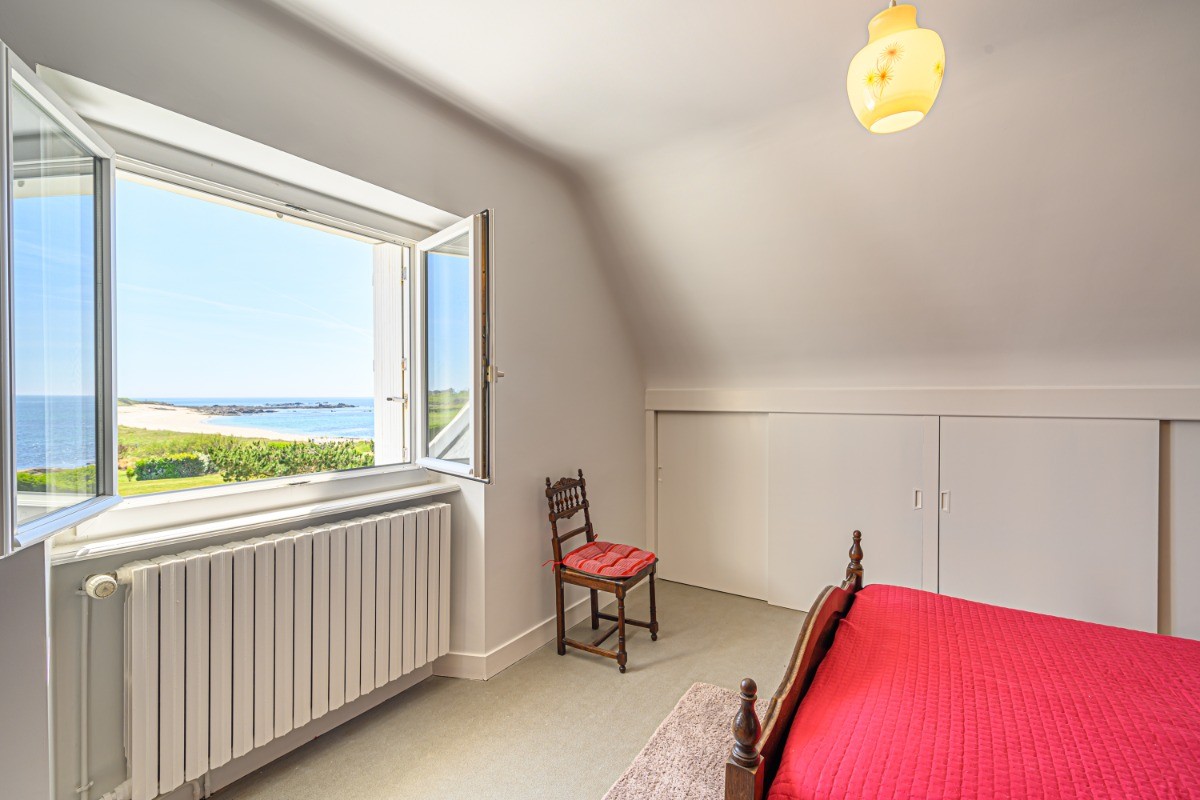 chambre côté pointe de trévignon : 2 lits de 140