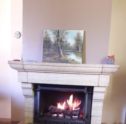 La cheminée du séjour : au coin du feu