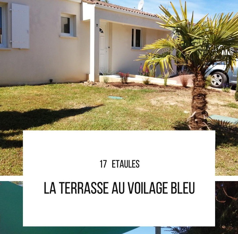 "La Terrasse au Voilage Bleu", pour 6 personnes, accès PMR  à Étaules, près de Royan, Charente maritime