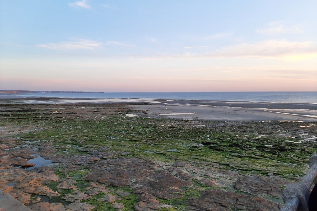 vue sur la plage d'Ambleteuse à 15 minutes du logement. Un ancien village de pêcheurs à proximité immédiate du cap Gris-Nez, point du littoral français le plus proche de l'Angleterre (30,3 km).