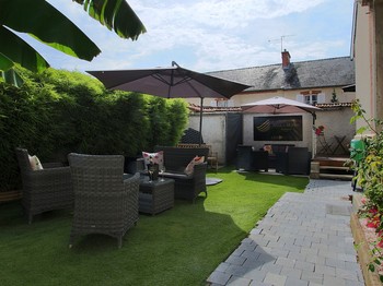 Jardin et terrasse - B&B L'iliade - Bouzy