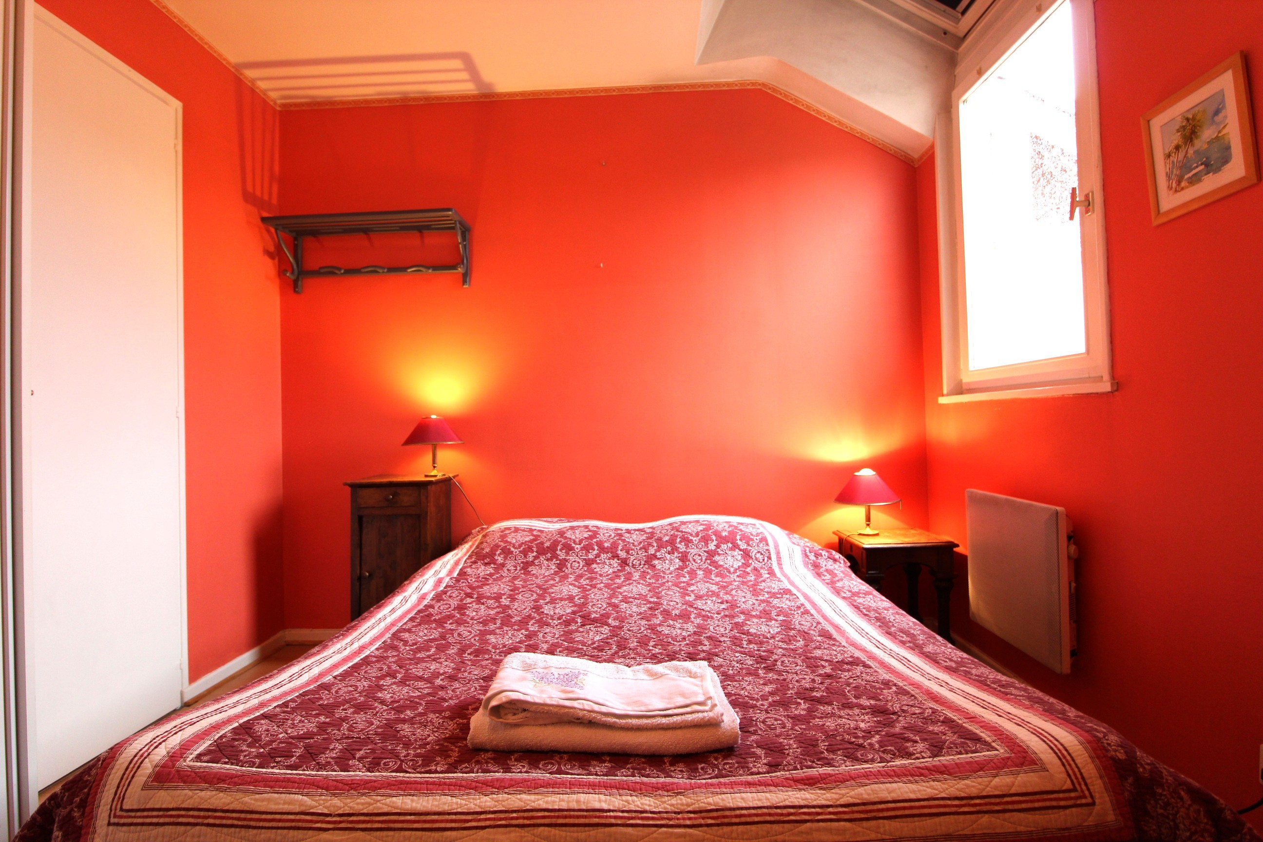 Chambre Orange - Gîte Pattes et Compagnie