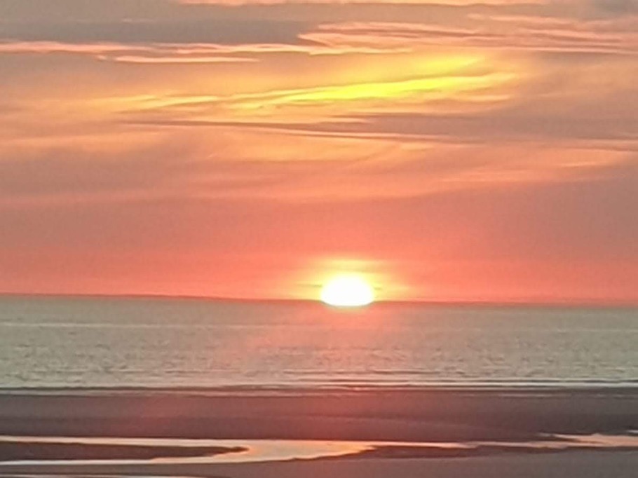 Coucher de soleil sur la plage