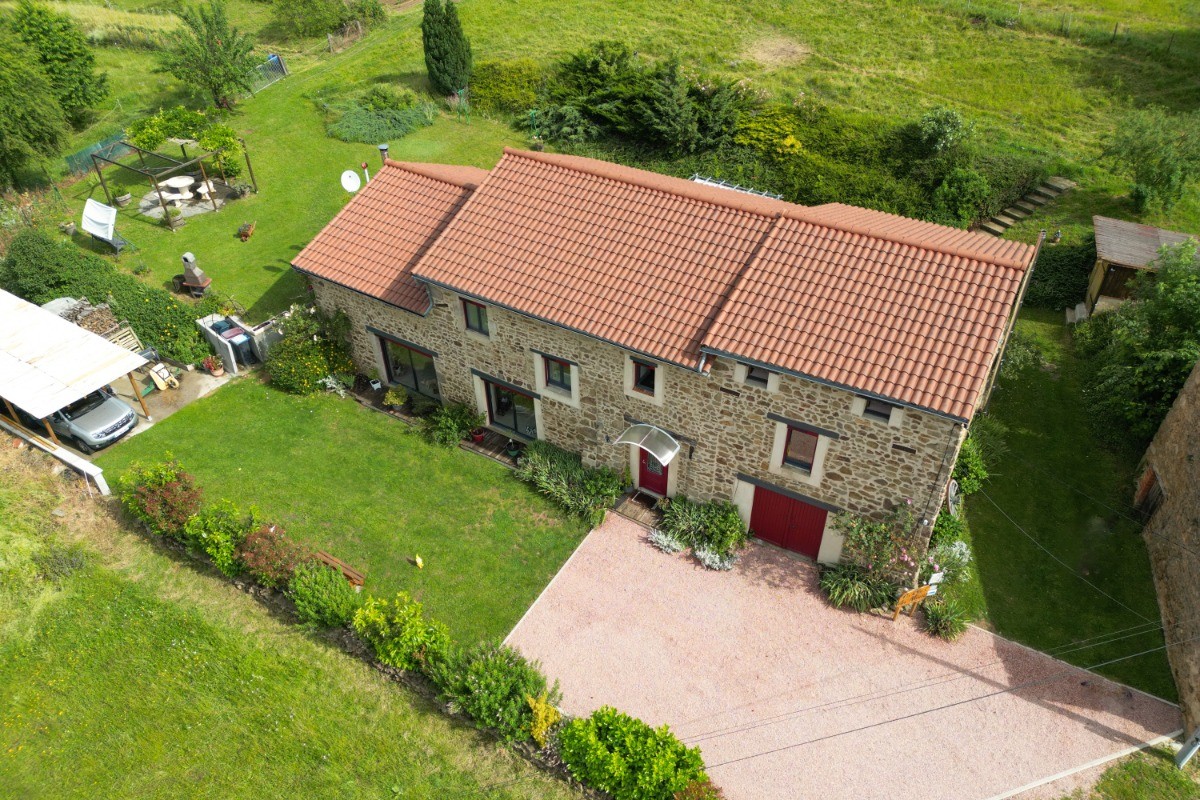 La propriété vue d’en haut