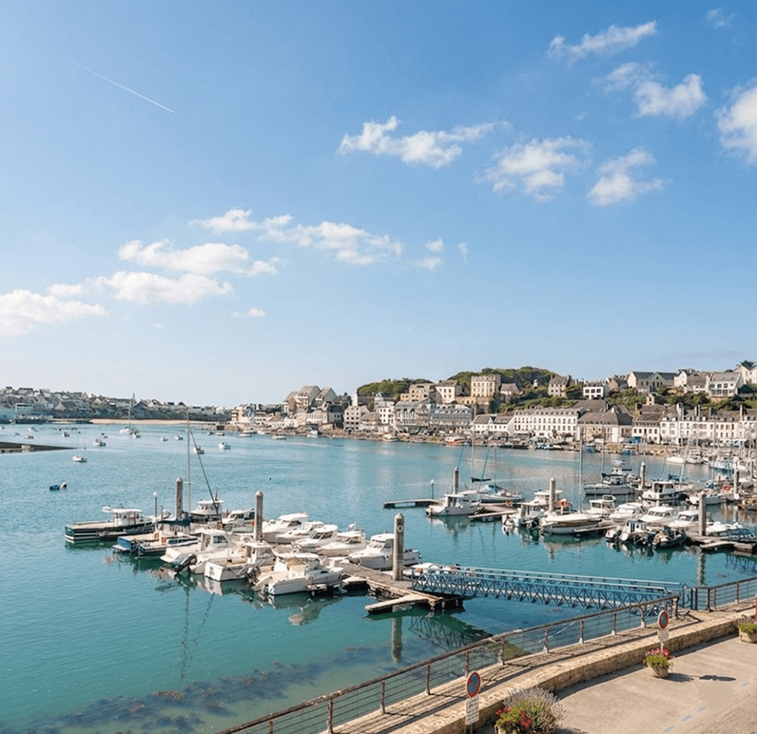View from the flat overlooking Audierne Harbour
