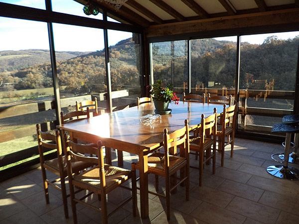 Salle de séjour, baie vitrée