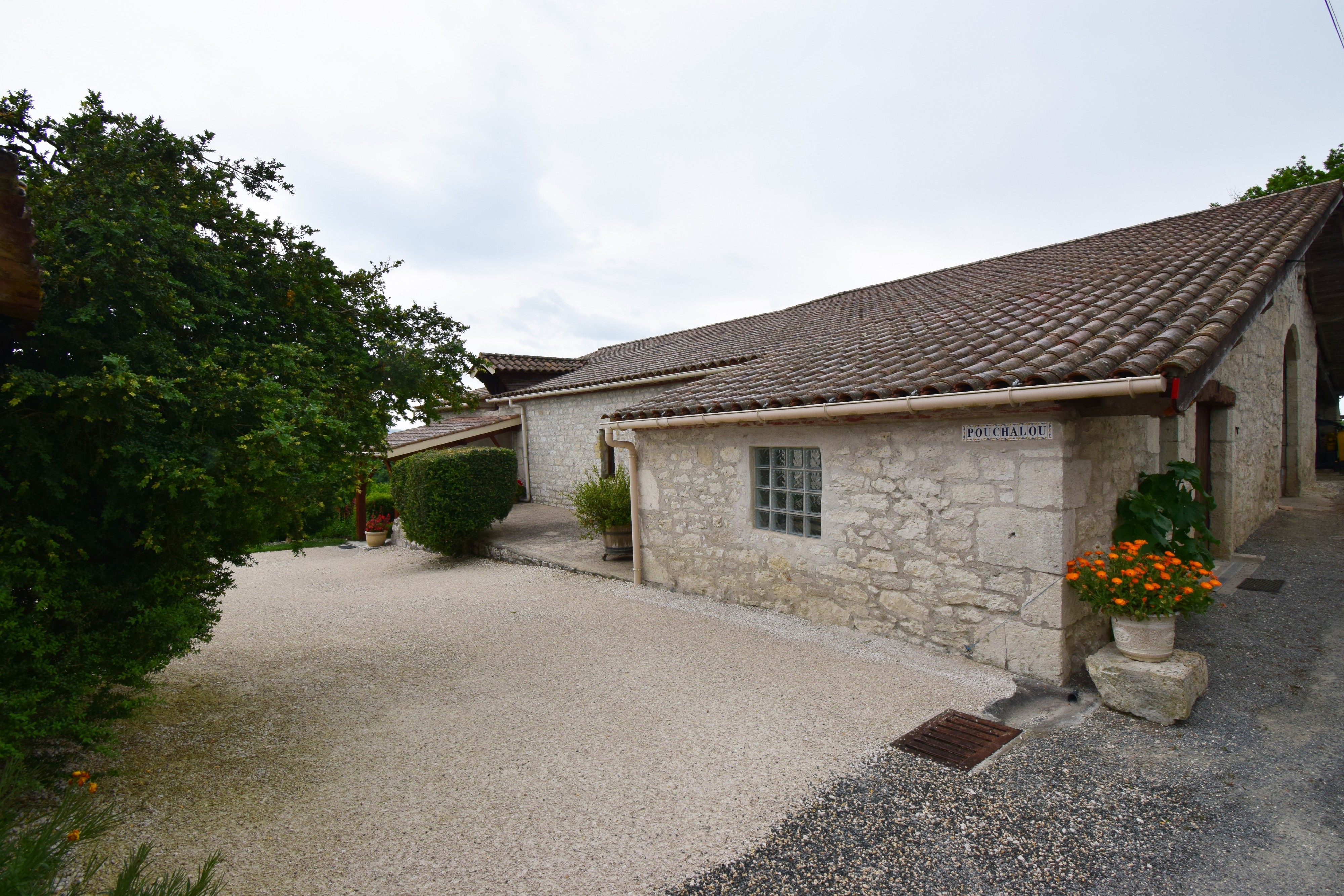 Vue entrée gîte