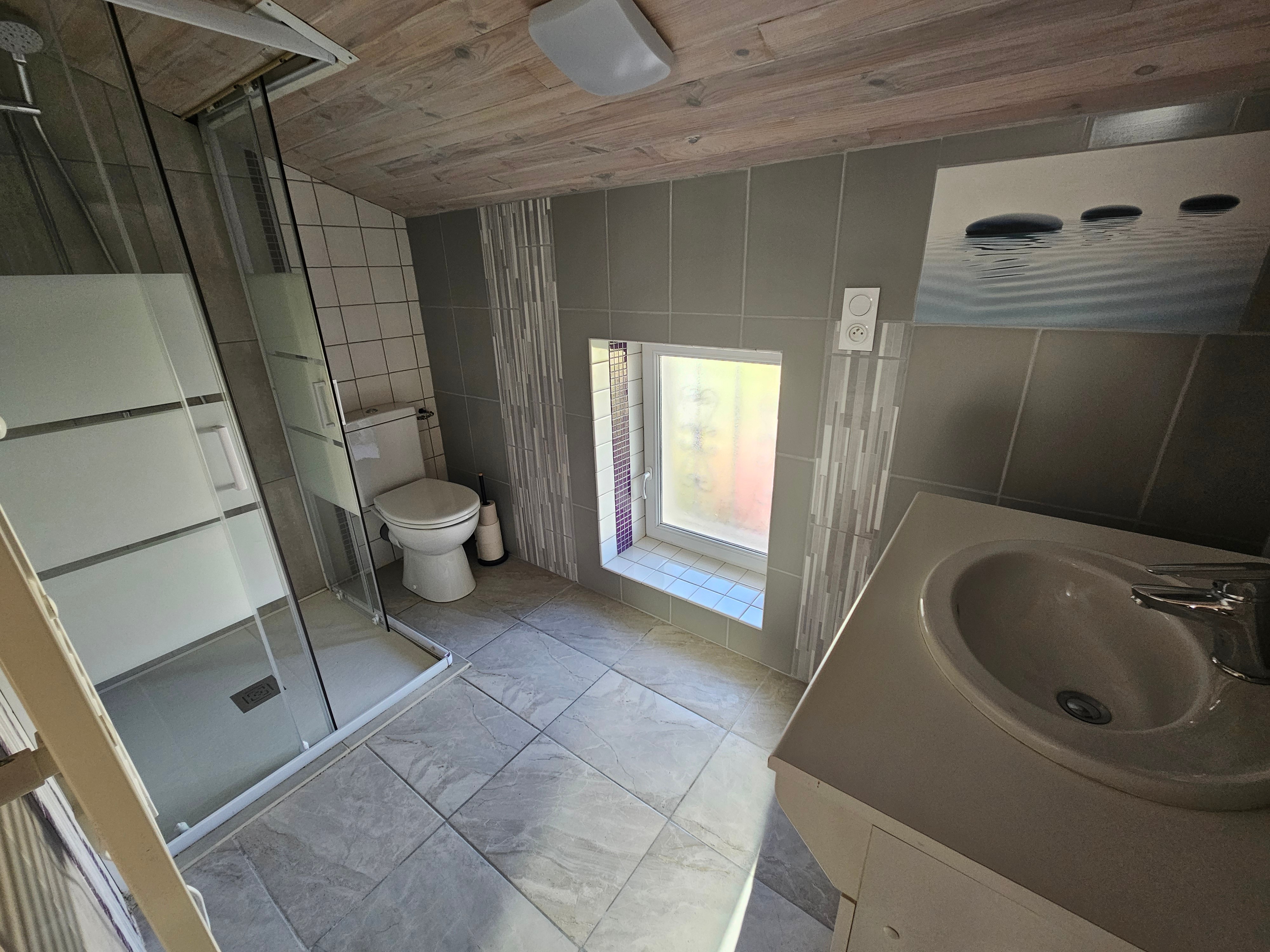 Shower room with WC