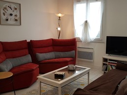 L'espace salon dans la pièce de vie principale  - Gîte de la Baie