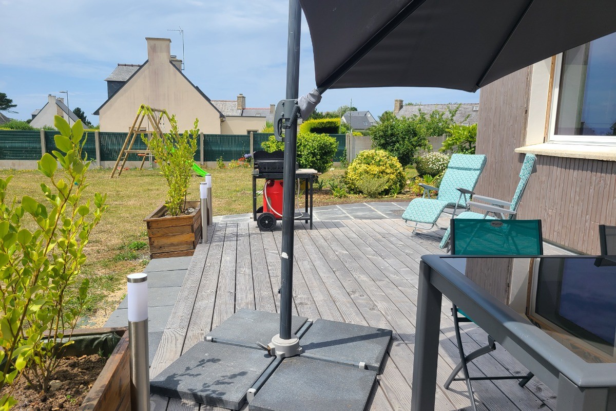 terrasse et vue sur portique