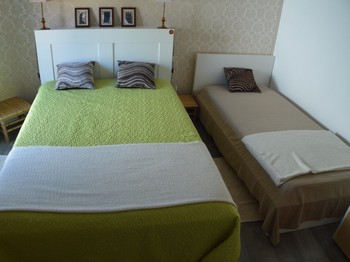 Chambre verte - étage - Maison Grise pour 5 personnes, proche plages, Meschers sur Gironde près de Royan