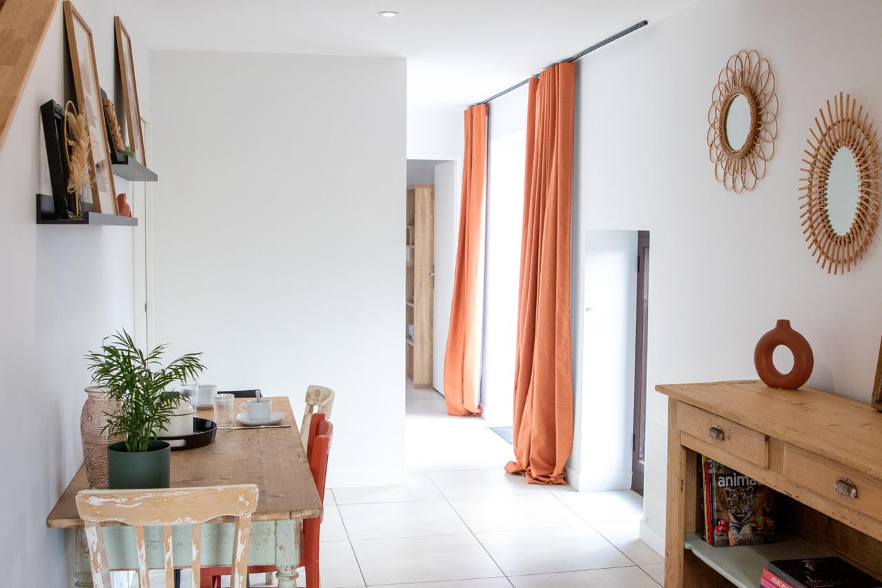 Le salon du gîte Terre