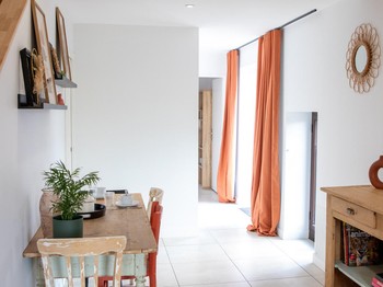 Le salon du gîte Terre