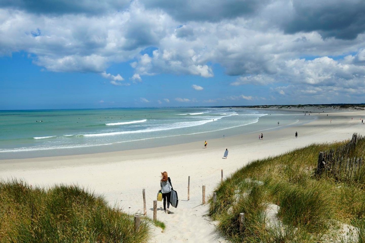 La mythique plage de La Torche à Plomeur