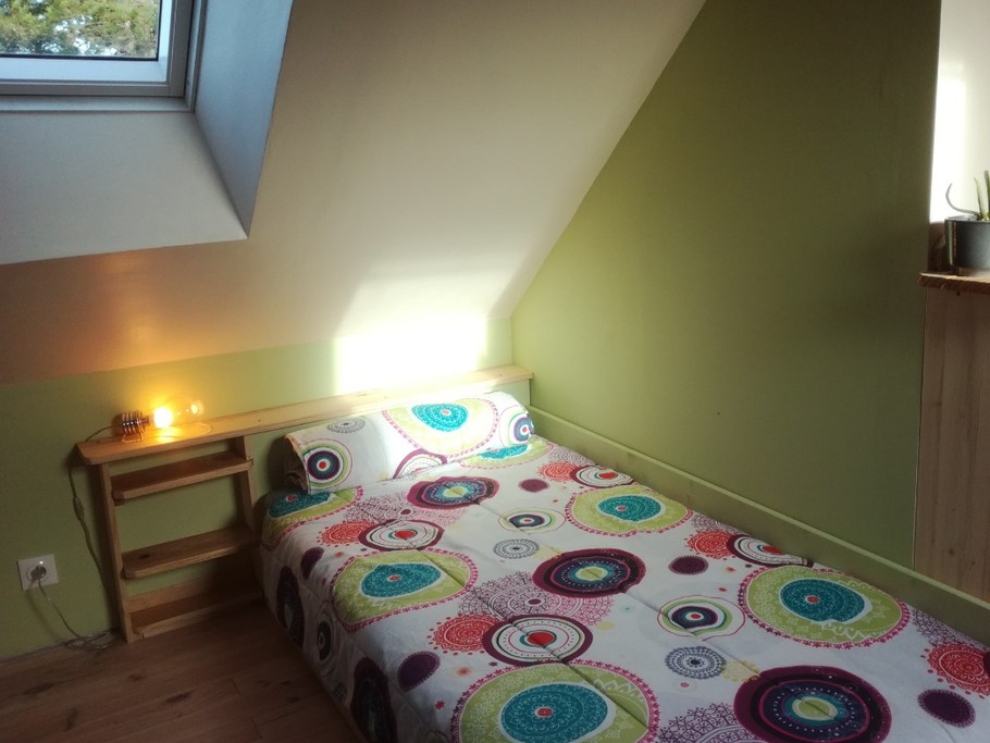 Location, Clévacances, Pommerit le Vicomte, Léger, A l'étage Chambre 3