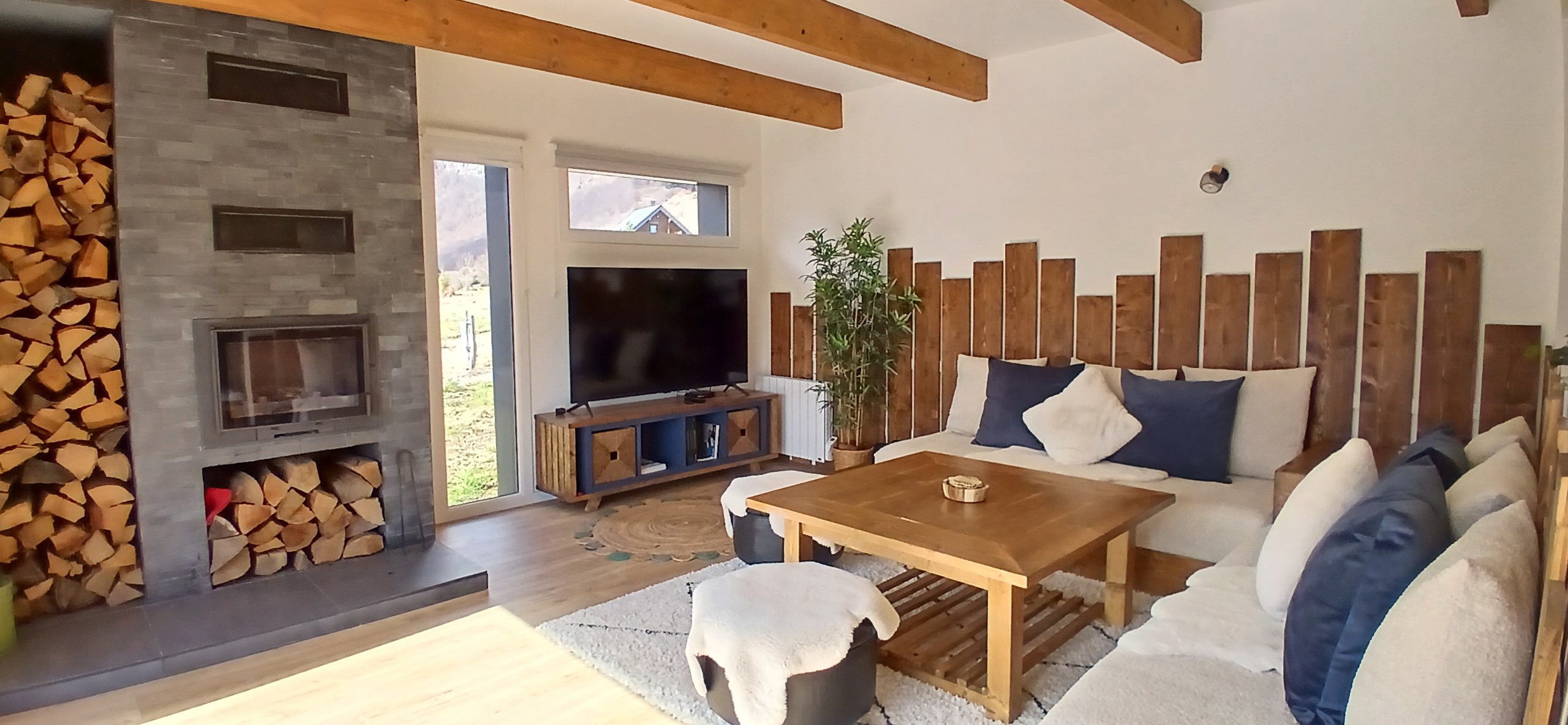 Chalet La Renardière, Moneaux, Chambon sur lac - Salon