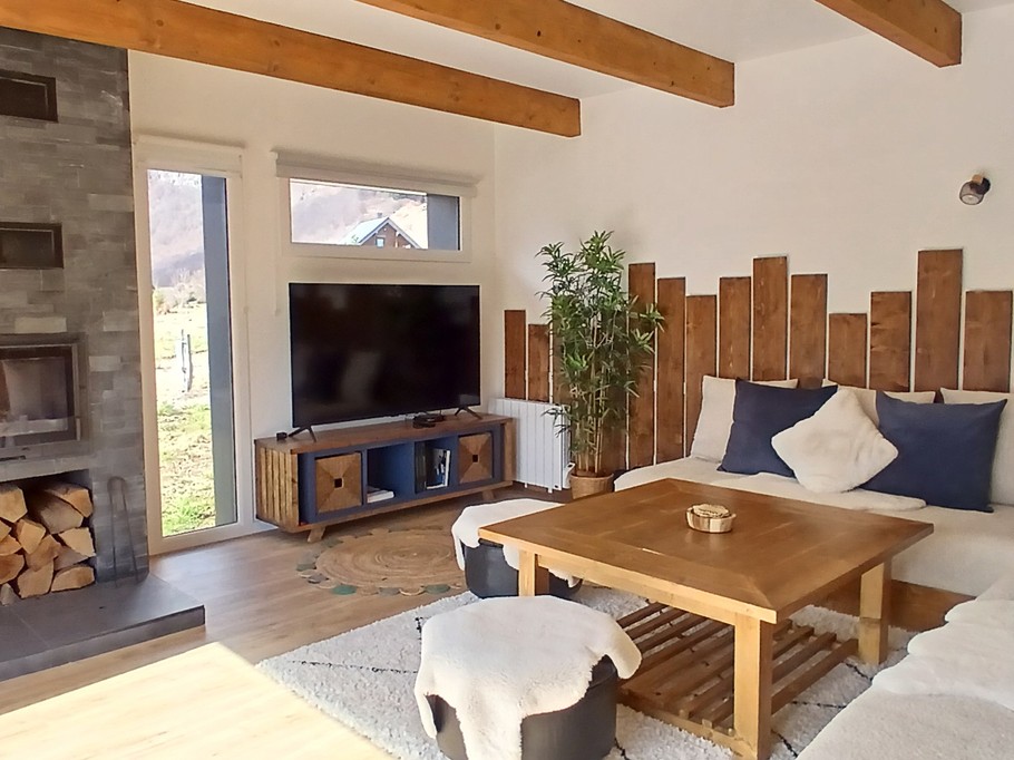 Chalet La Renardière, Moneaux, Chambon sur lac - Salon