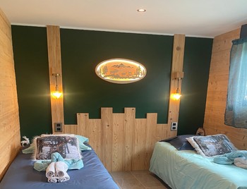 chambre 2 lits - cerf - nature cottage vosges