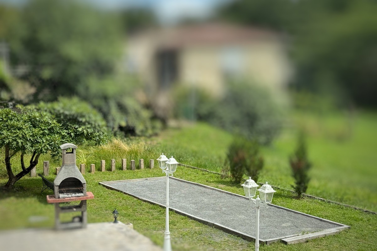 Boulodrome et barbecue