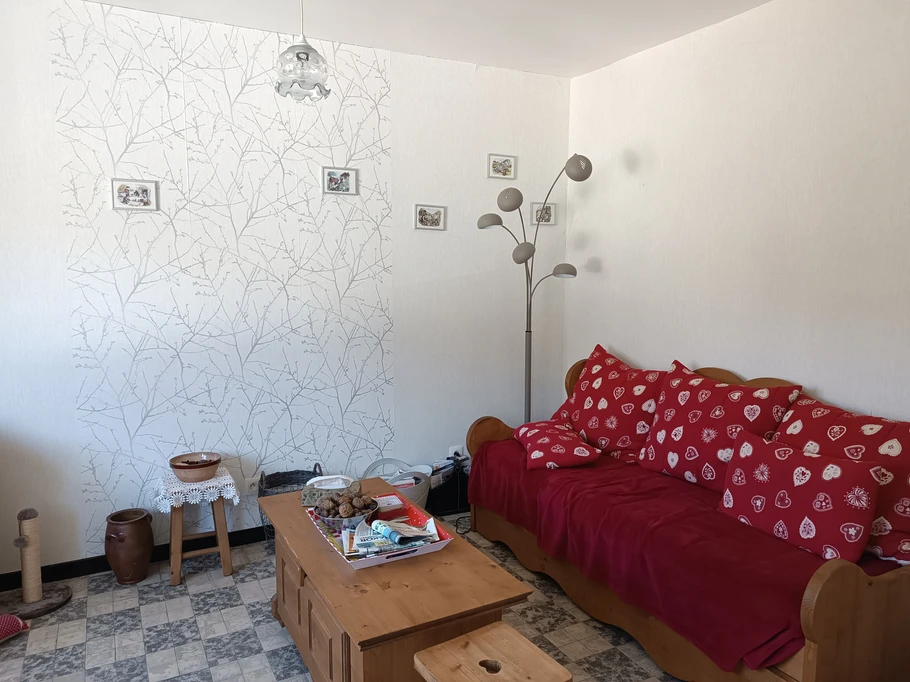 Living room 2 beds 90x200