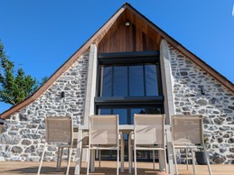 Exterior façade as seen from the terrace