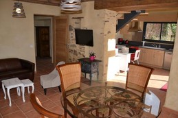 Living room Gîte Le Grenouillet