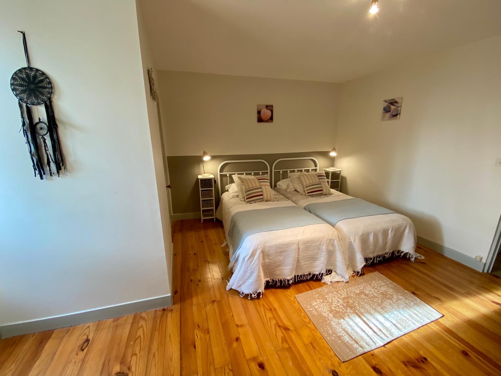 Chambre n°3 avec 2 lis jumeaux