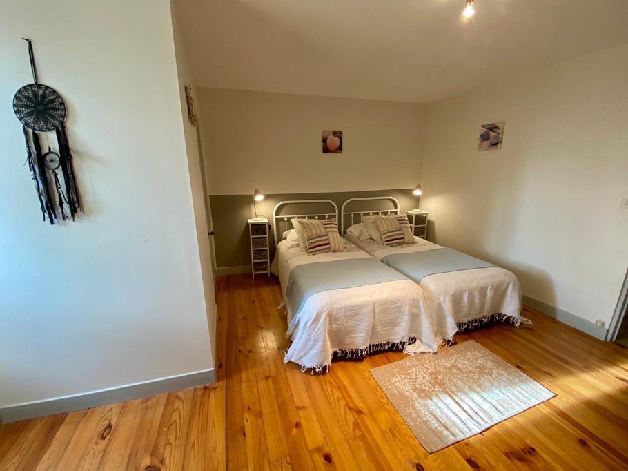Chambre n°3 avec 2 lis jumeaux