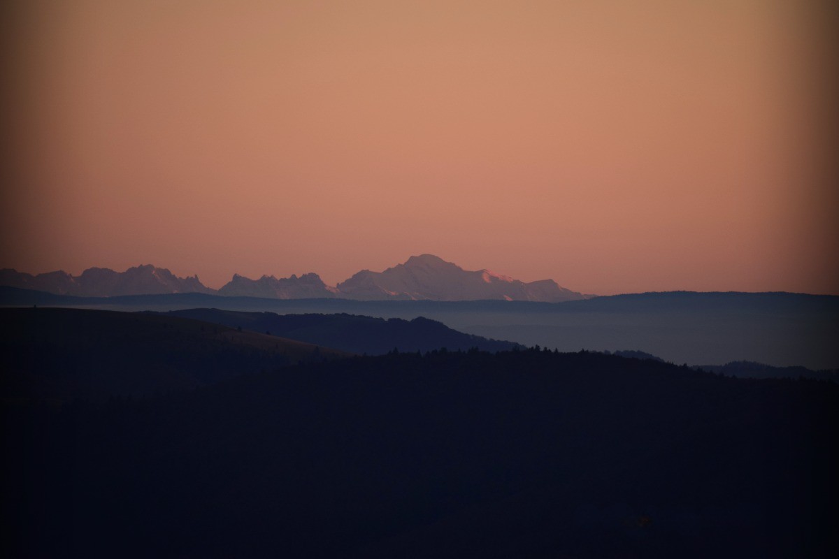 Depuis les Crêtes Vosgiennes, vue sur les Alpes Suisse depuis les Vosges - Rouge Feigne
