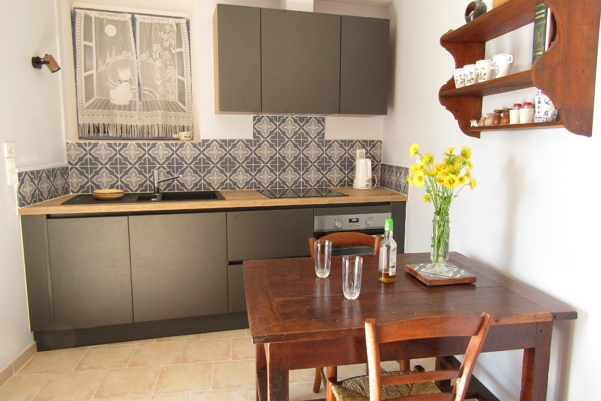 Gîte Les volets bleus, the kitchen