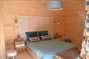 Lodge Azur - Chambre double - Le Parc de La Belle, à Magné dans la Vienne