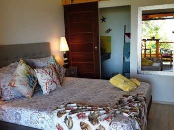 Bungalow Bois avec jacuzzi privatif - Poz Lagon chambre d'hôtes la Saline les bains