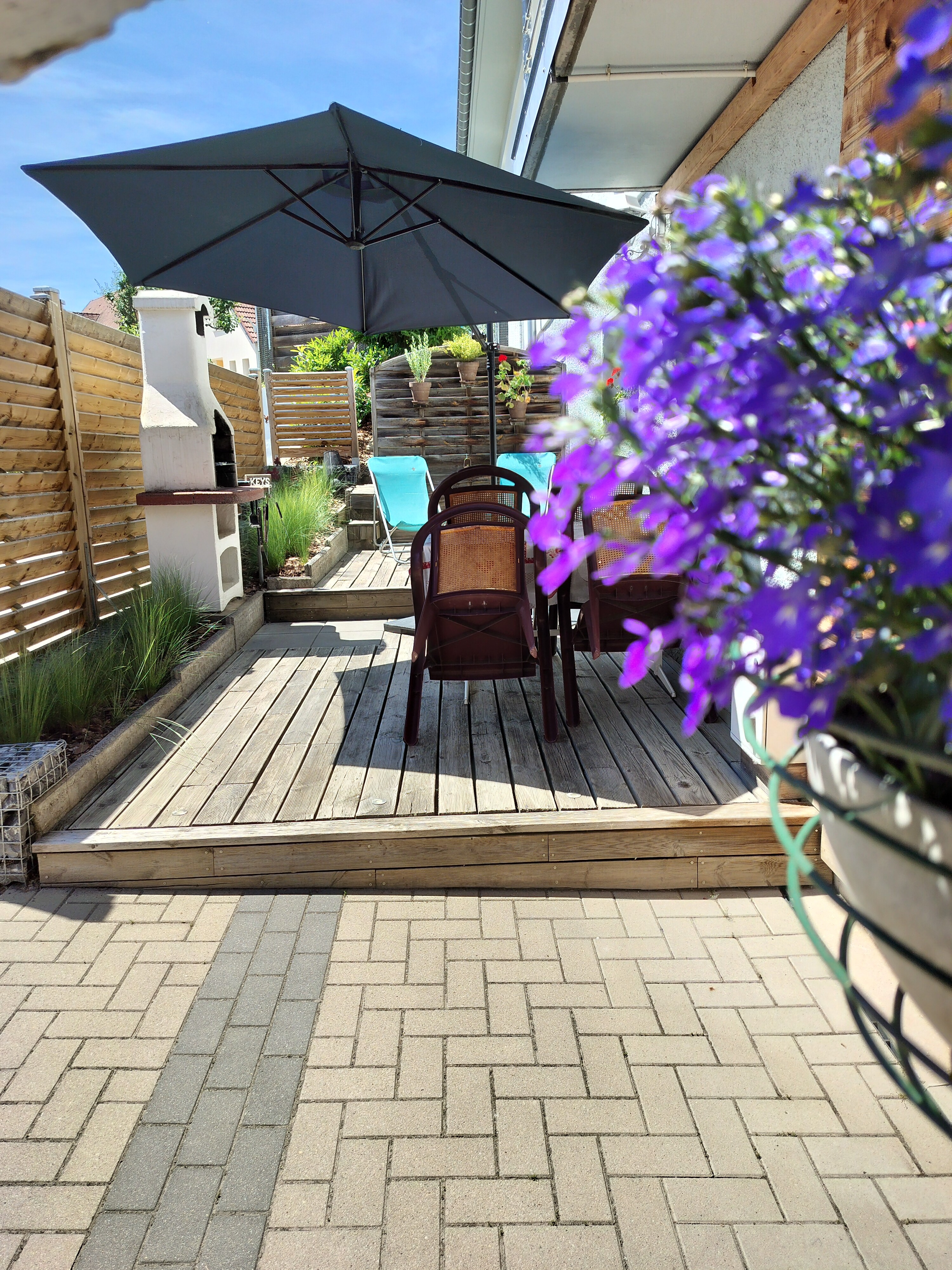 The terrace