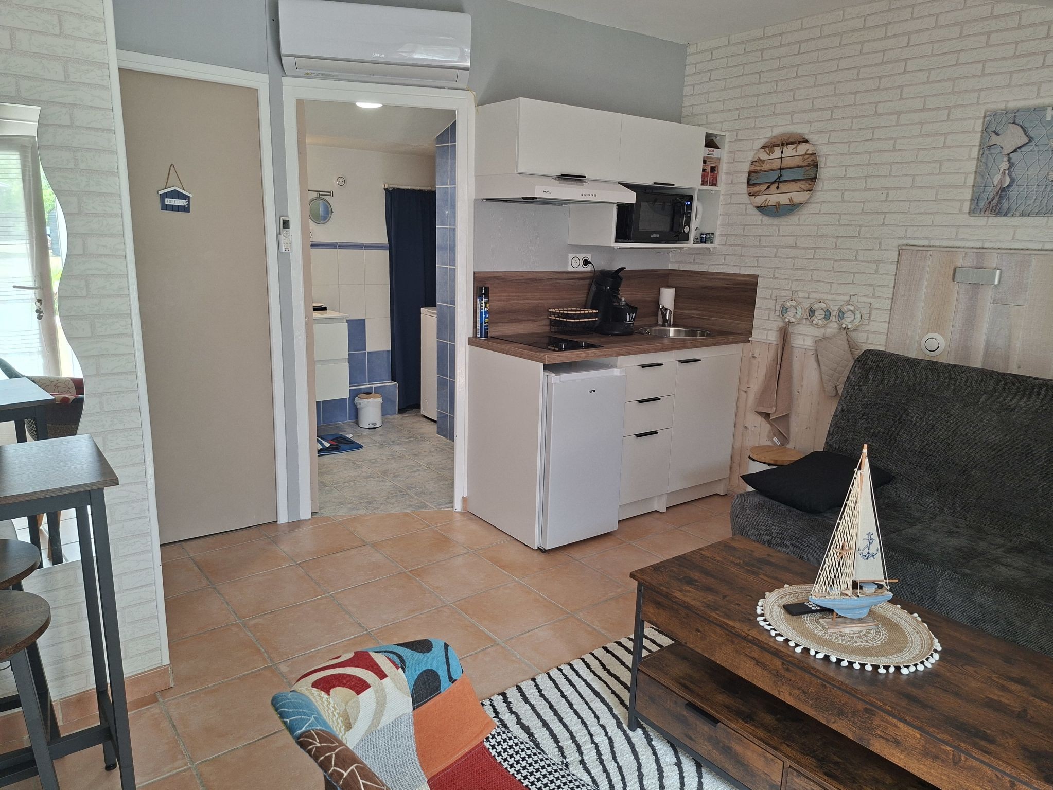 Cottage Etang salé pour 1 à 3 personnes avec un canapé lit, en Charente maritime