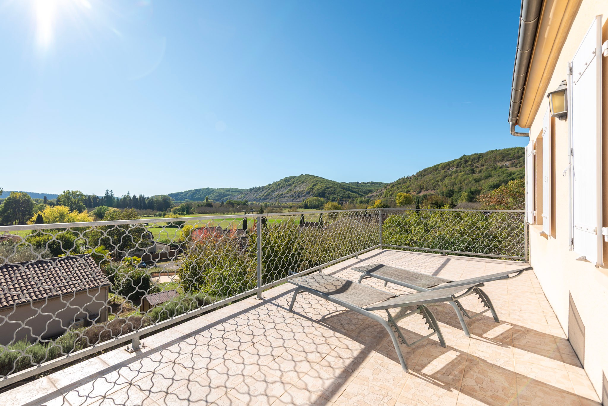 sun lounger on the terrace