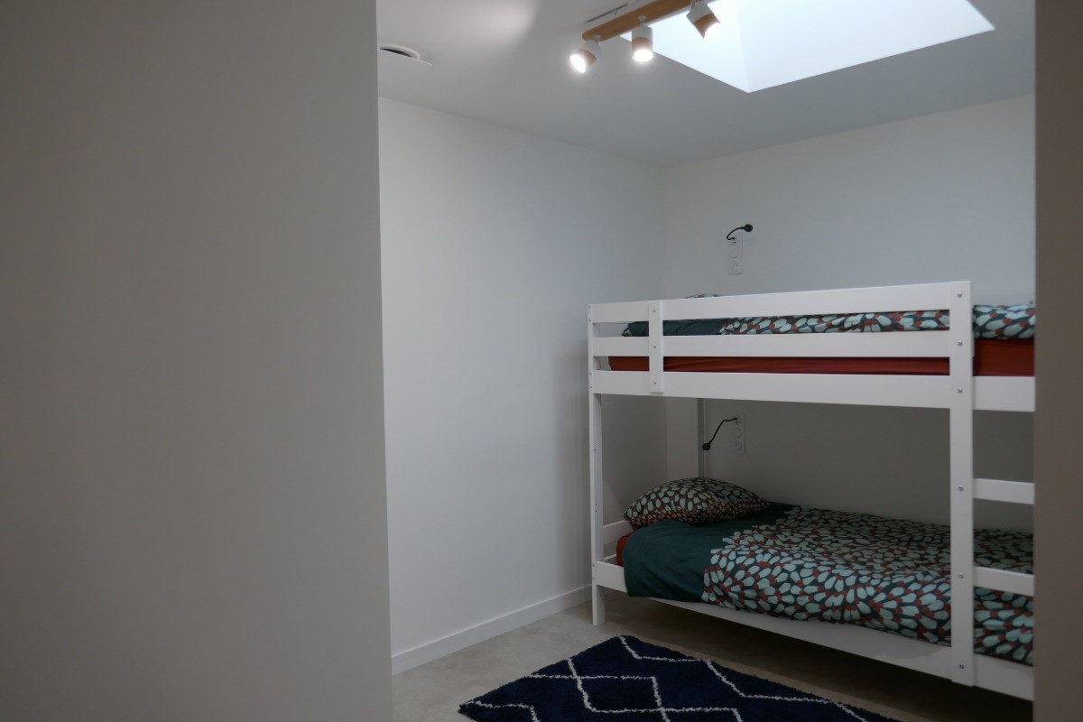 Bedroom with 2 bunk beds (90cm)