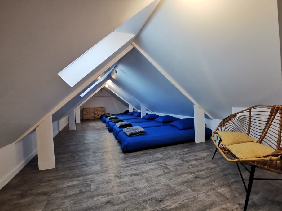Mezzanine avec lits simples