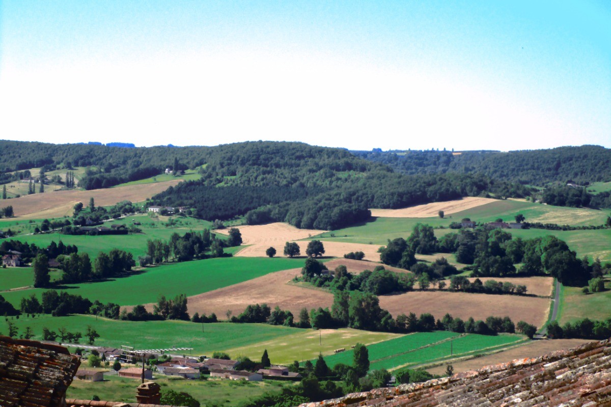La vue sur la vallée