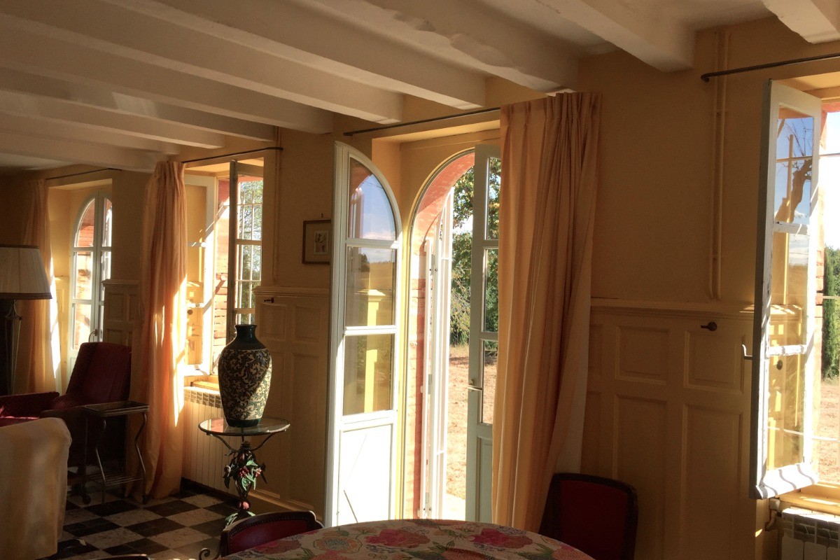 Le salon plein sud, coté soleil