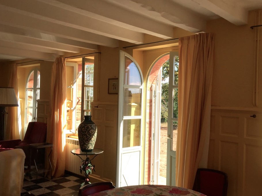 Le salon plein sud, coté soleil