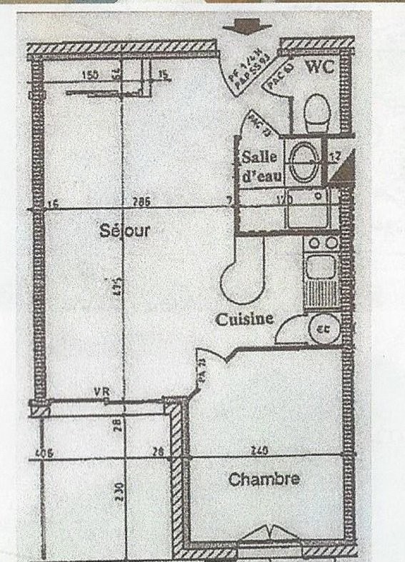 plan de l'appartement