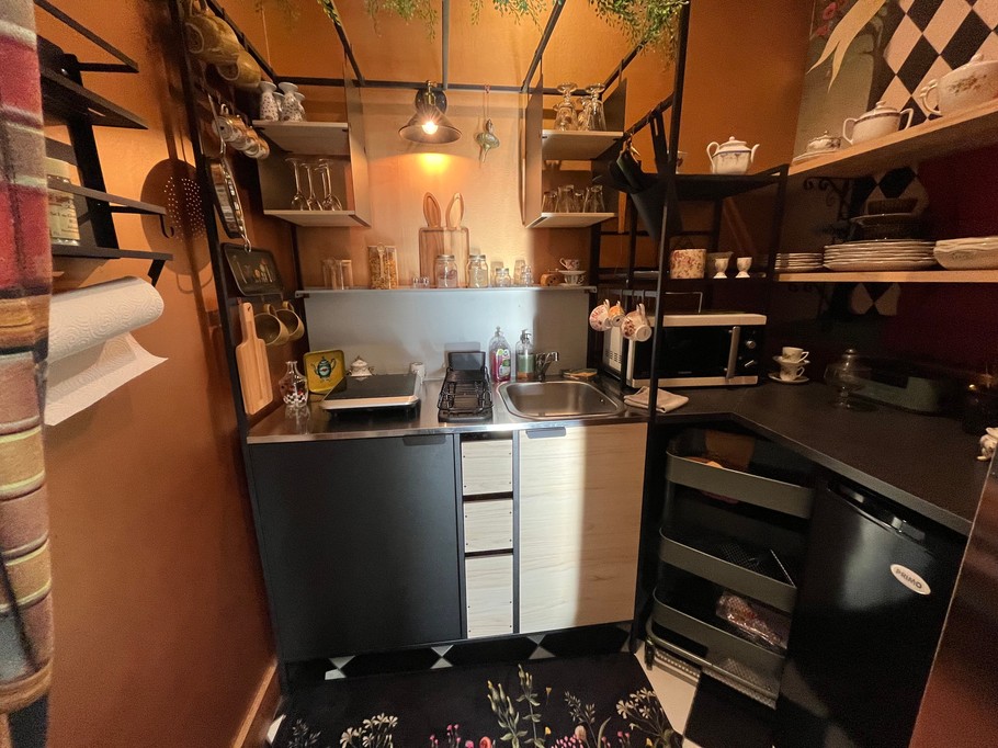 Le terrier aux merveilles Menil Hubert Location de vacances insolite cuisine