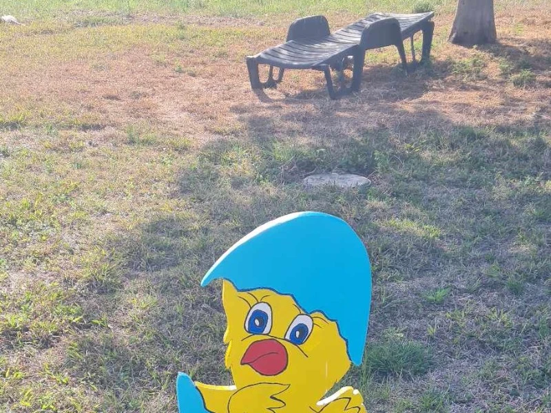 Easter decorations at the gîte