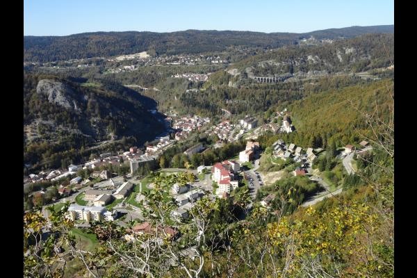 Morez depuis un belvédère