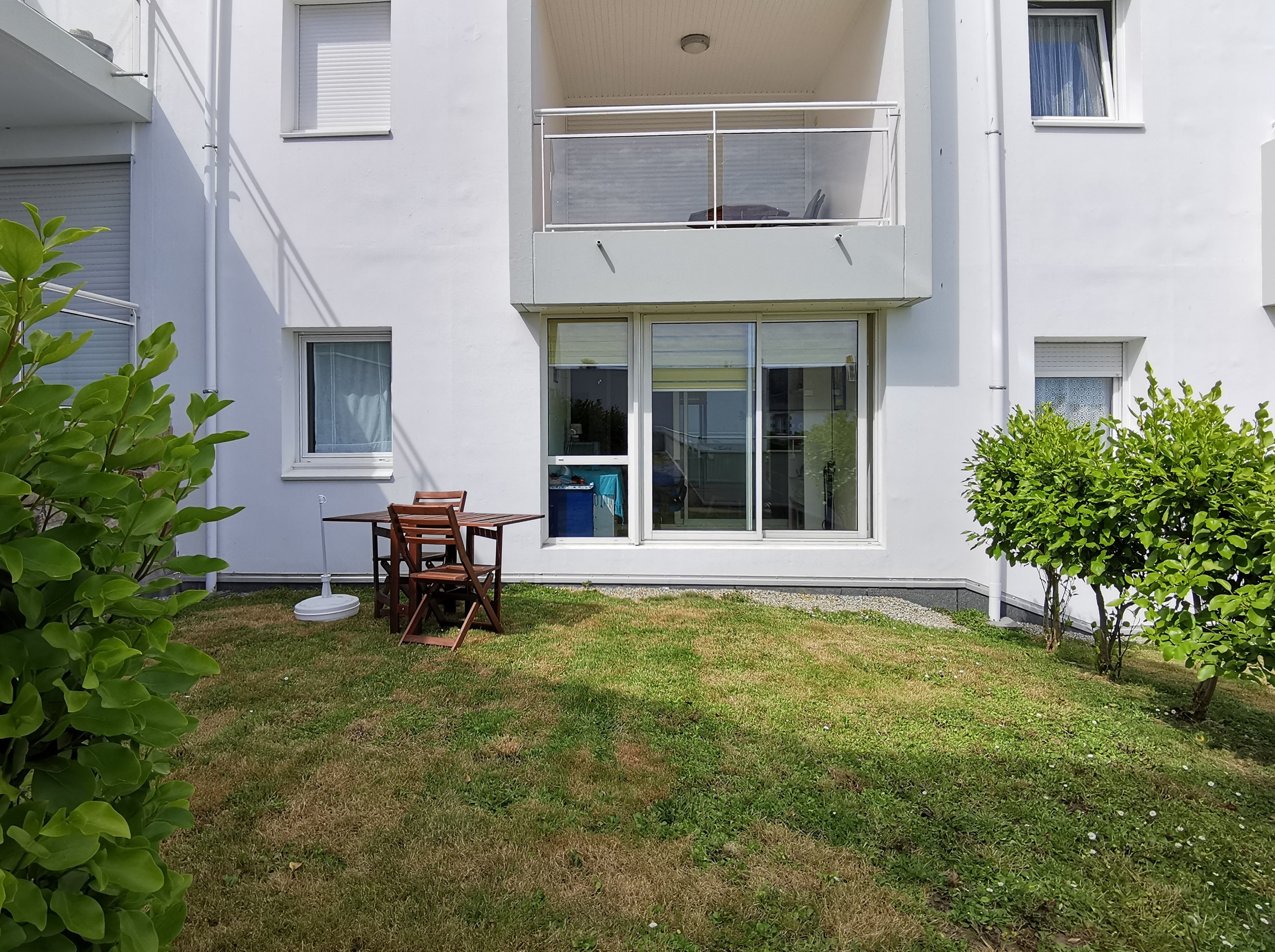 Private garden in the flat